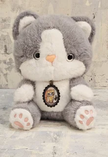 گردن آویز میناکاری شده مناسب پت ها(طرح گربه پشت در)