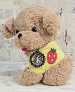 گردن آویزمخصوص آویزان کردن به قلاده پت(طرح سگ قهوه ای رنگ در سبد)